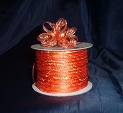 Organza Pull Ribbon Bows - 1/8" - 100 Yards - Orange