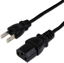 アイネックス AC電源ケーブル 極細ストレートタイプ ACP-15S-BK