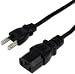アイネックス AC電源ケーブル 極細ストレートタイプ ACP-15S-BK