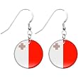 Malta Flag Earrings
