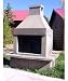 Multi-Screen Edition - Open Fireplace Pewter with Quails Door Handle - Pre-drilled