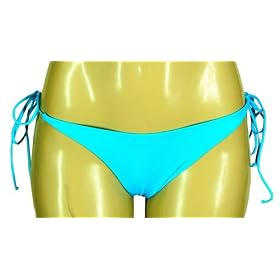 Buy Cosabella Mare Swimwear Brazilian String Bikini Blue Medium by Cosabella
