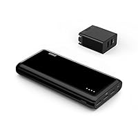 Anker® 2nd Gen Astro E6 20800mAh 3-Port 4A Portable Charger External Battery Power Bank + 20W 2-Port USB Charger for iPhone, iPad, Samsung and More (Black) by Anker