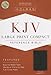 KJV Large Print Compact Reference Bible, Charcoal LeatherTouch, Red Letter, Pure Cambridge Text, Presentation Page, Cross-References, Full-Color Maps, Easy-to-Read Bible MCM Type