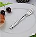 Glittermall 12PCS Stainless Steel Cocktail Tasting Appetizer Cake Fruit Forks and Tea Dinner Server Spoon Kitchen Accessory Wedding Party (6 forks 5'' and 6 spoons5'')