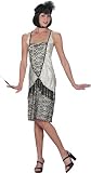 Millie the Flapper Silver/Black Sequined Dress