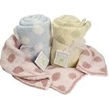 CribCloudscc2134ChunkyChenillePolkaDotBabyBlanket