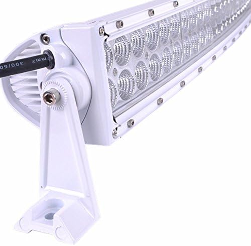 Simplive® 50inch 288w White Curved Led Work Light Bar Flood Spot Combo Beam Driving Lights Fog Lamp Off Road Lighting for Suv Ute Atv Truck 4x4 Boat with Wiring Harness and Mounting Brackets