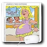 Londons Times Funny Society Cartoons - Tattoos for Expectant Mothers - Mouse Pads