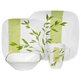 Corelle Rivage Square 16-Piece Dinnerware Set, Service for 4