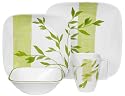 Corelle Square 16-Piece Dinnerware Set, Service for 4, Rivage