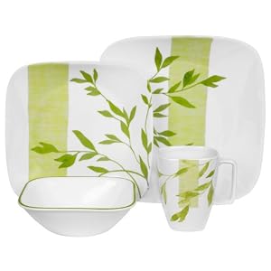 Corelle Rivage Square 16-Piece Dinnerware Set, Service for 4
