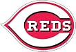 Cincinnati Reds 12" Vinyl Magnet Set Of 2 - Magnet Cinc Reds