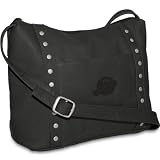 NBA Utah Jazz Pangea Black Leather Women's Mini Top Zip Handbag