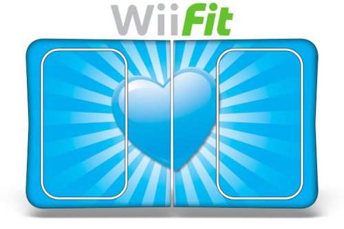 New Protective Skin for Nintendo Wii Fit Balance Board with E Shock impact protection - Heart Blue
