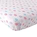 Luvable Friends Unisex Baby Fitted Crib Sheet, Girl Crosshatch, One Size