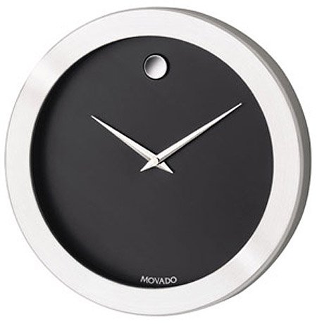 Movado Wall Clock Black Museum WSI-300M