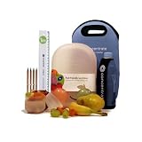 Brotdose, Cooler-Tasche, Flaschen-Cooler, Lineal, Bleistifte - Geschenk Paket Blauvon "Concentrate"