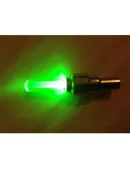 Sports: NTJ 1 Pair LED Motion Activated Bike Bicycle Wheel Valve Stem Cap Tire Light (Green) - New Tech Junkies