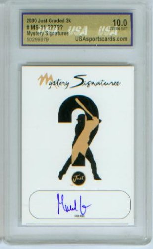 Gabe Kapler Autograph 2000 Just Graded 2k Just Minors Mystery Signatures Baseball Card #MS-11 USA Graded 10.0 Gem Mint / Tigers / Red Sox / Tampa Bay Rays