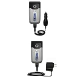 Essential Kit for the Sony Ericsson z550a - includes Car and Wall Charger with Rapid Charge Technology - Gomadic Brand w/ TipExchange Technology