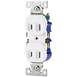 Cooper Wiring 736W Standard Grade Duplex Receptacle - White