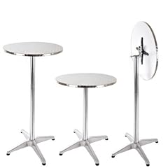 Oxid7 ALU Bistrotisch, Stehtisch, Bartisch, Tisch, Gartentisch, Partytisch, Alutisch h�henverstellbar kippbar � ca. 60 cm