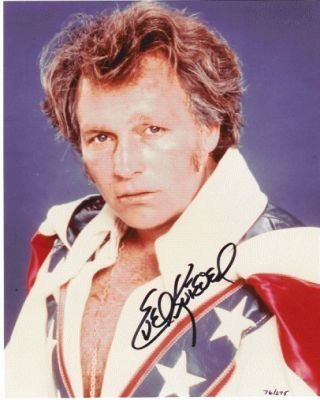 Evel Knievel Autographed 8x10 Portrait Photo ~ Autographed & Limited to 275