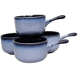 Sango Nova Blue Onion Soup Bowls, Set of 4