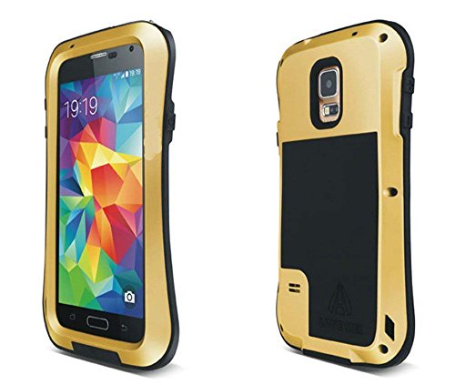 Samsung Galaxy S5 Sv V I9600 Phone Water Resistant Case Cover for ,Nika Shop Slight Waterproof Water Resistant Case,shockproof Snowproof Dirtproof Rugged Hard Armor Underwater Durable Full Body Sealed Protection Skin Pouch Multi Purpose Protective Shock Snow Bag Dirt Dirtpoof Water Heavy Duty Defender Built-in Screen Protector Better Dustproof Sweatproof Ip-68 Proof Premium Universal Protect Boys Girls Kids Mobile Phone From Lifetime Replacement Eco-friendly Construction Warranty Safeguard Viewing Hand Free Stylus Also Works As Wallet Dry Responsive Front Back Devices Are Fully Usable Gorilla Glass Proctive Premium Slim Hard Armor Protective Advanced Shock Absorbing Fit Heavy Duty Defender Carrying Cover with Built-in Ultra Clear Screen Protector Lifetime Warranty Slimmest Profile for Samsung Galaxy S5 Sv V I9600 (3-gold)