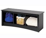 Review Prepac  / Sonoma Black Finish Storage Cubbie Bench