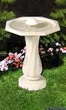 API 390 Water Rippling Bird Bath with Pedestal and Water Wiggler