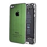 Brushed Aluminum AT&T GSM iPhone 4 Back Cover with Frame for iPhone 4 4g Re ....