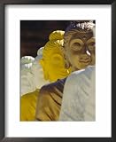 The 106 Pieces of Coloured Cemented Buddha Statue, Wat Pangbua, Samui Island (Koh Samui), Thailand Framed Framed Art Poster Print by Alain Evrard, 18x22