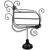 Earring Display Stand- Trapezoid - Black Metal Wire - 13 x 16