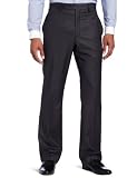 Marc Ecko Mens Trim Fit Flat Front Charcoal Pant