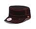 MLB Miami Marlins Women's Chic Cadet Military Cap, Black (One Size Fits All)