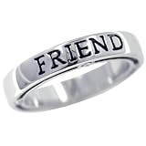 Friend Sterling Silver Ring