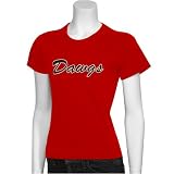 Georgia Bulldogs Red Ladies Script T-shirt
