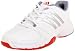 adidas Women's Barricade Team 2 Tennis Shoe,Running White/Metallic Silver/Core Energy,7.5 C US