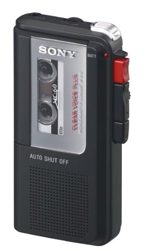 Sony M470B Micro Cassette Dictation Recorder / Plyr Black