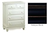Alligator Enterprises 12022MAB Monterey Five Drawer Dresser in Antique Black