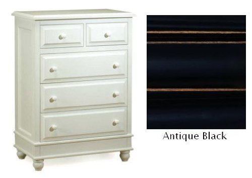 Alligator Enterprises 12022MAB Monterey Five Drawer Dresser in Antique Black