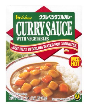House - Instant Curry Sauce with Vegetables - Medium Hot 7.4 Oz. by House