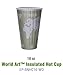 Eco-Products - Compostable, Insulated Hot Cup - 16 oz. Paper Coffee Cup EP-BNHC16-WD (15 Packs of 40)