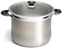 Prime Pacific 18/10 Stainless Steel 20 Quart Stock Pot With Glass Lid
