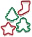 Wilton Holiday Grippy Cookie Cutters, Set of 4