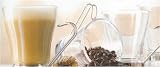 Bormioli Rocco Verdi  Cappuccino Cup With Stainless Steel Handle, Set of 4, Gift Boxed