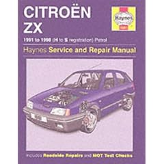 Citroen ZX Petrol/service and Repair Manual: 1991-1998 (Haynes Service and Repair Manuals)