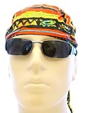 African/ Africa Multi-colored Pattern Bikers Cap/ Headwrap/ Skull Cap/ Bandana, Festive Fun Novelty Design, Red, Yellow, Orange, Black, Turquoise, Green, African American Style, African Tribal Design, Breathable 100% Cotton, One Size to Fit Men, Women and Teens, America, USA, Suitable for Cancer Patients and Survivors, Athletes, Medical, Welding, Healthcare, Bikers, Truckers, Painters and Food Workers to Keep Hair Out of Face